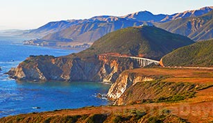 Hurricane Point in Big Sur California offers tremendous views of the Bixby Bridge nestled in the Big Sur Coastline!