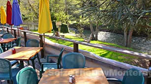 Big Sur River Inn Patio View of the Big Sur River