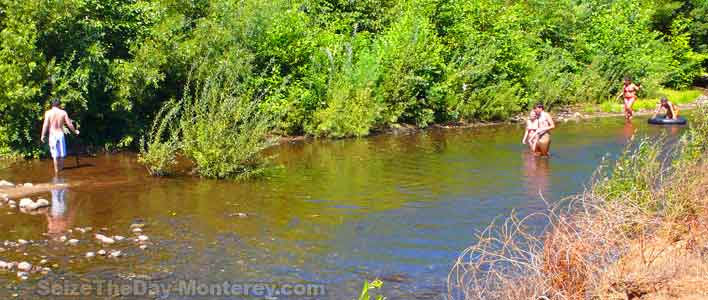 Playing in the Big Sur River is a Lot of Fun!