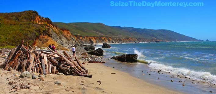 Molera State Beach in Big Sur California is a great reward to an easy 2 mile hike!