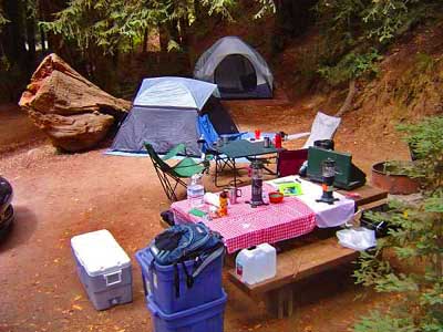 Big Sur Camping among Redwoods is Heaven!