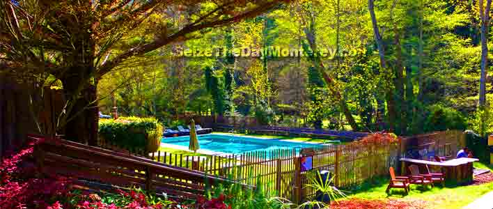 Some Big Sur Lodging options even have swimming pools like the Big Sur River Inn!