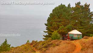 Treebones Resort allows pets in the tent campsite but not in their Yurts