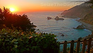 A Glorious Sunset in Big Sur California