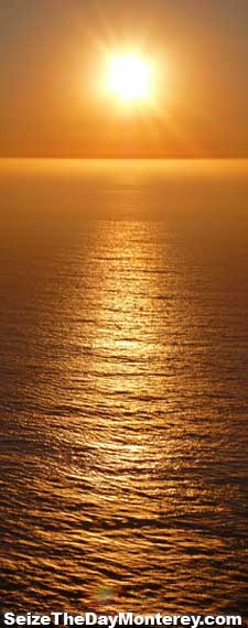 A glorious Monterey Sunset from the Seal Rookery at Piedres Blancas in Big Sur 