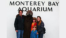 Take a picture with the Monterey Bay Aquarium Sea Otter Mascot! You'll surely put it on your facebook page!