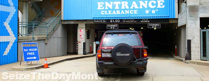 Monterey Bay Aquarium Parking Garage on Cannery Row is decently priced and conveniently located.