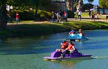 Dennis the Menace Park Paddle Boats is great fun and exercise in Monterey!!