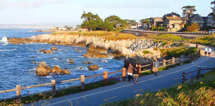 The Monterey Bay Recreational Trail is great way to experience the beauty of the Monterey Bay's coastline. It's great exercise too!