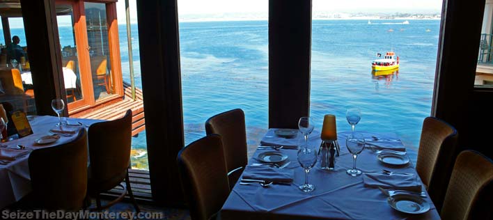 The View from the Charthouse of the Monterey Bay is absolutely stunning. One of our favorite Monterey Restaurants!