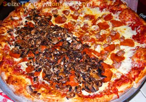 Pepperoni and Mushroom Goodness! Wowsers!