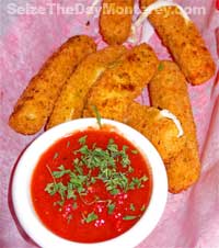Mozarella Cheese Sticks at Gianni's Pizza.  Grab one before they're all gone!