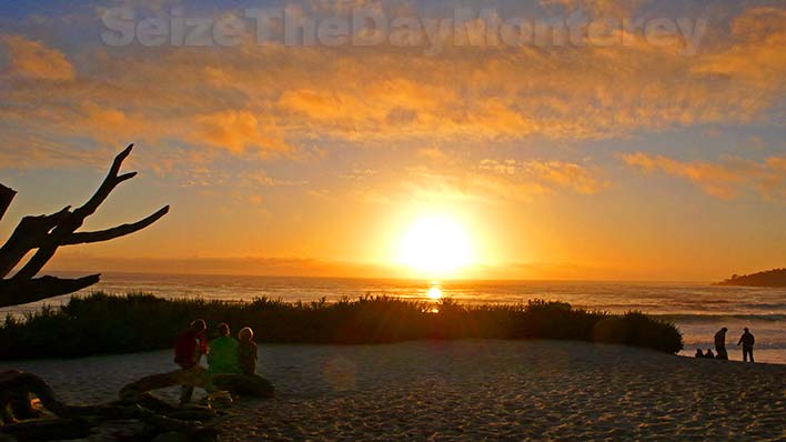 Spectacular Sunset at Carmel Beach